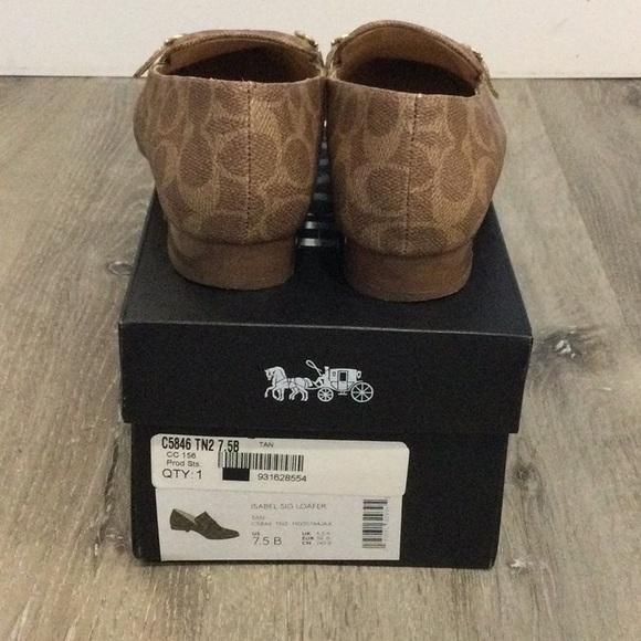 Coach loafers — brown coach logo, pointed toe, very chic,look beautiful on! - Picture 6 of 6
